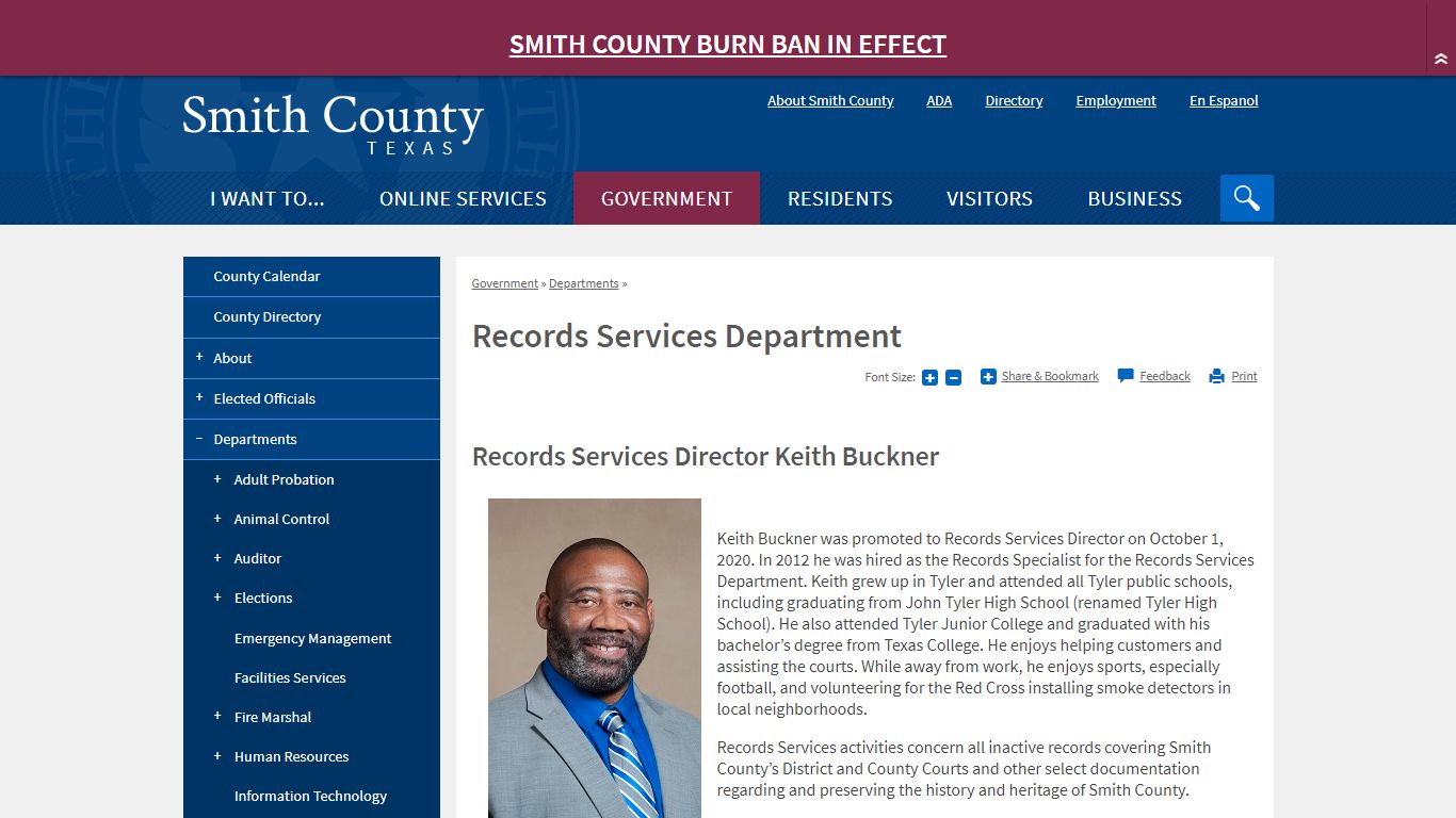 Records Services Department | Smith County, TX